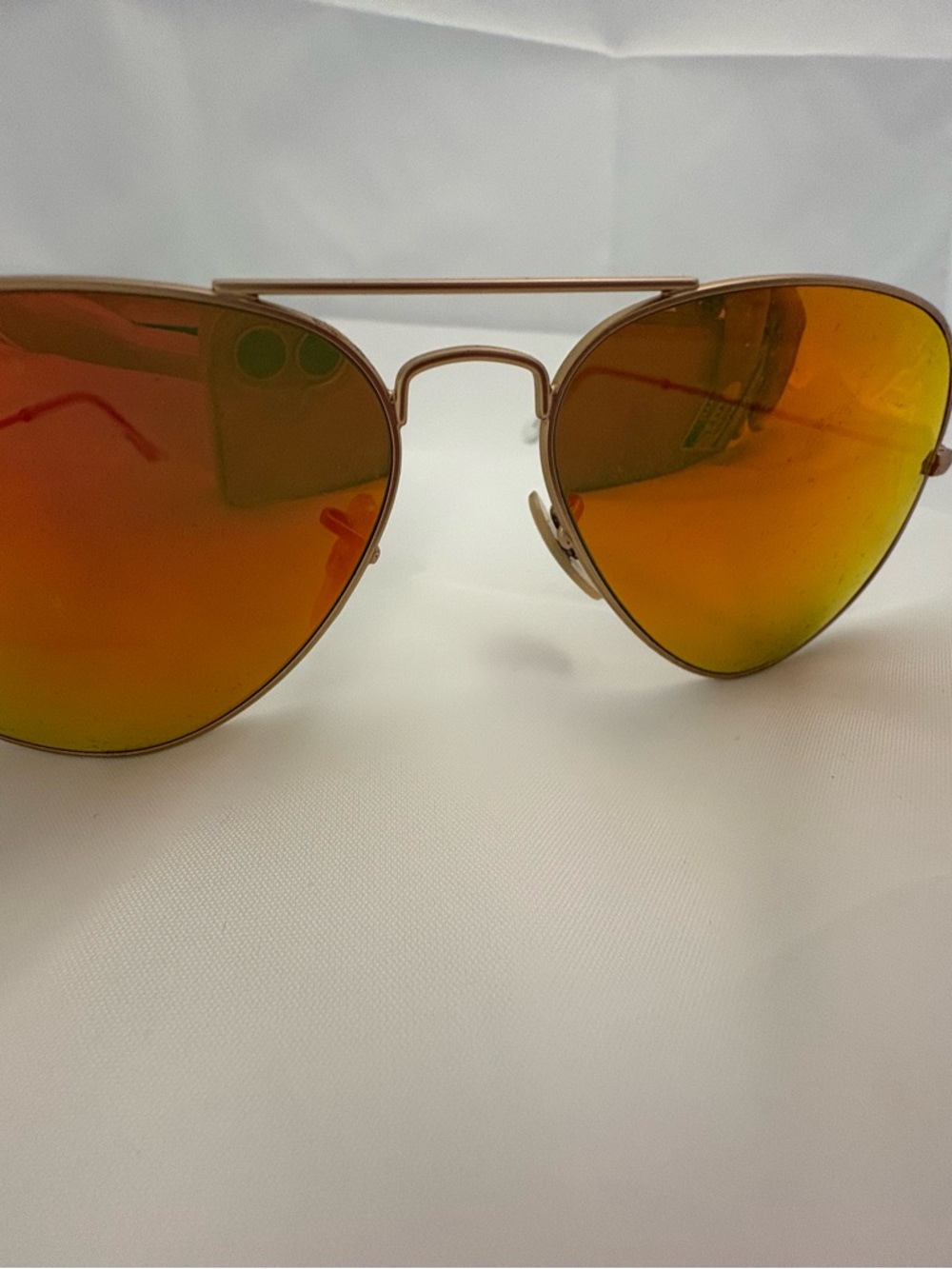 VINTAGE Ray Ban Aviator Sunglasses - Orange Mirrored Lenses - Picture 3 of 5